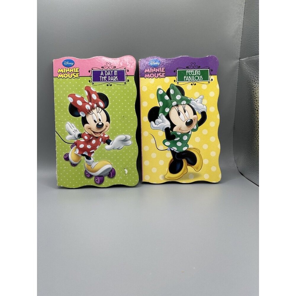 Disney Minnie‎ Mouse Lot Of 2 Books 2013 Feeling Fabulous Day In The Park READ